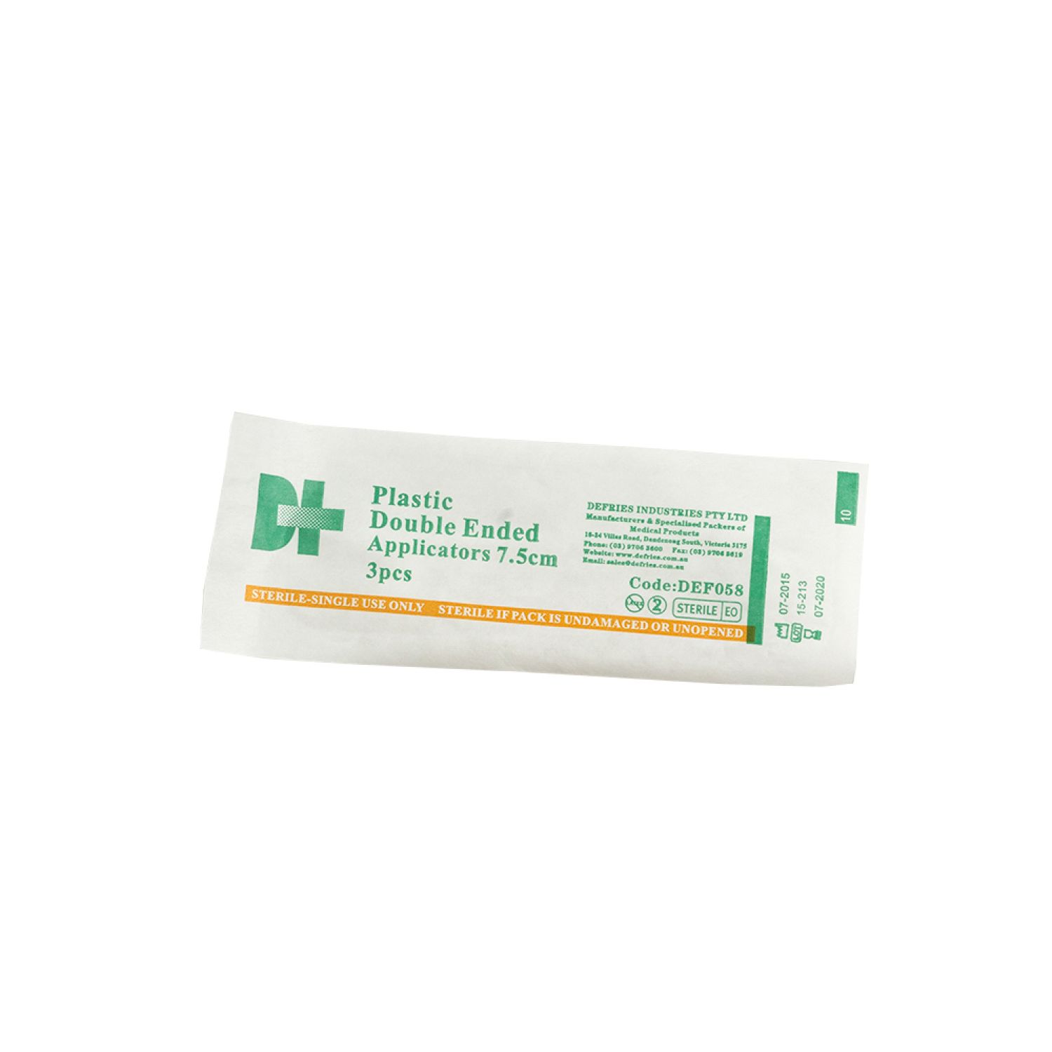 Swab Sticks Double Ended Plastic Shaft