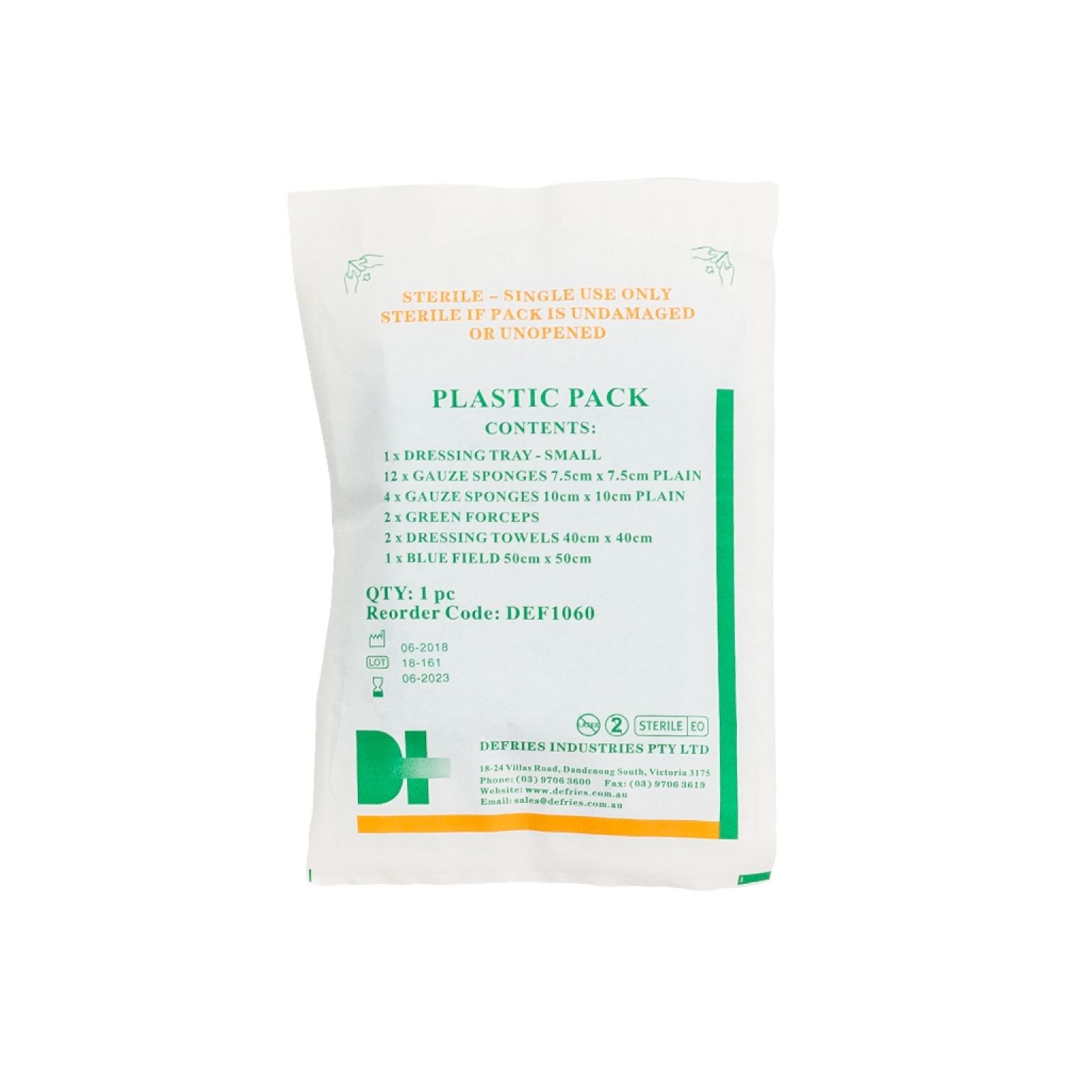 DEF1060 Plastic Pack